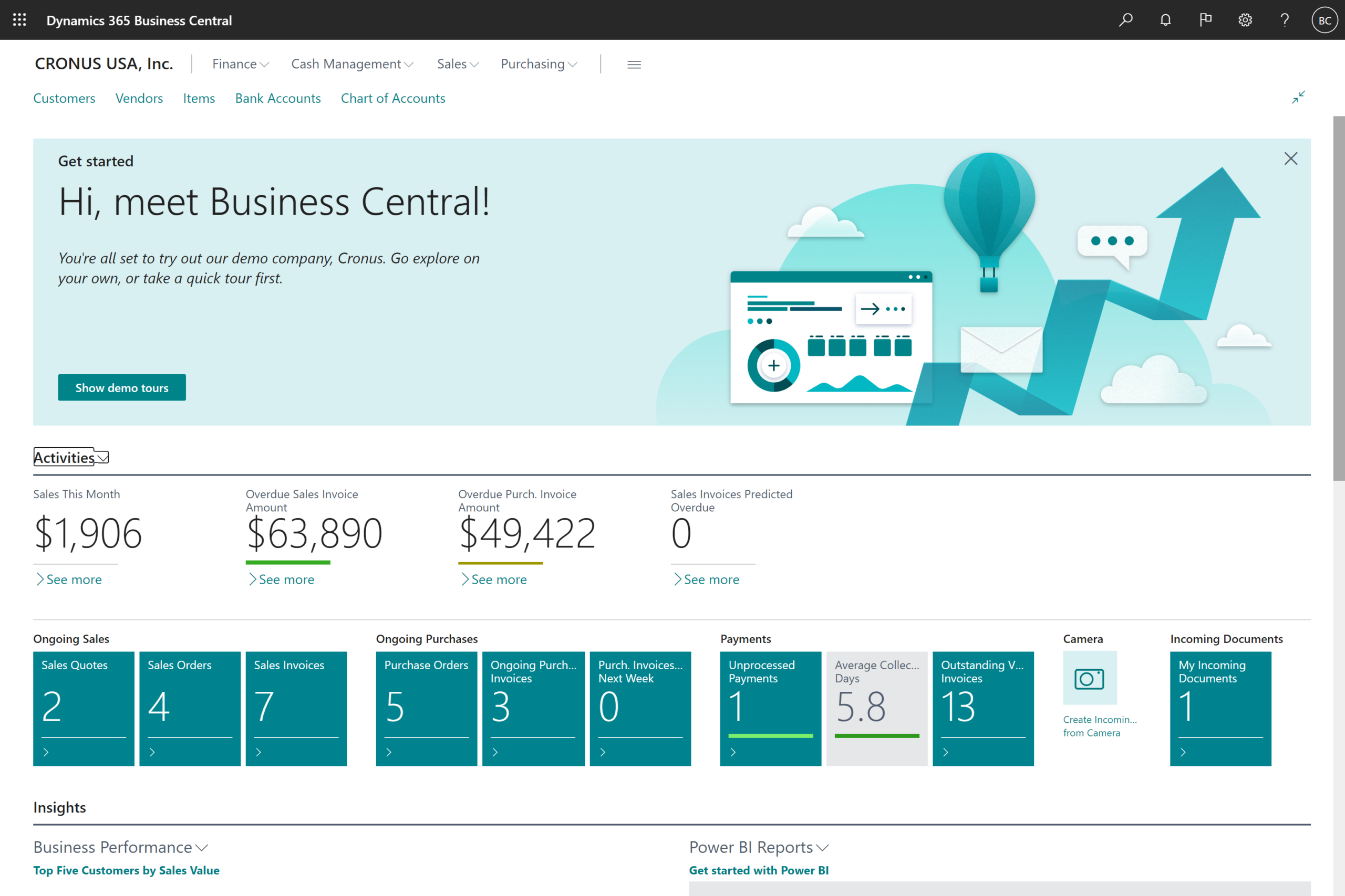 Business Central pour les entreprises 